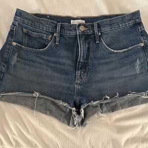 Good American Distressed Denim Cutoff Jean Shorts